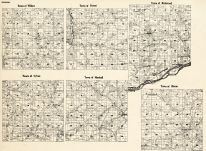 Richland County - Willow, Forest, Richwood, Sylvan, Marshall, Bloom, Wisconsin State Atlas 1930c